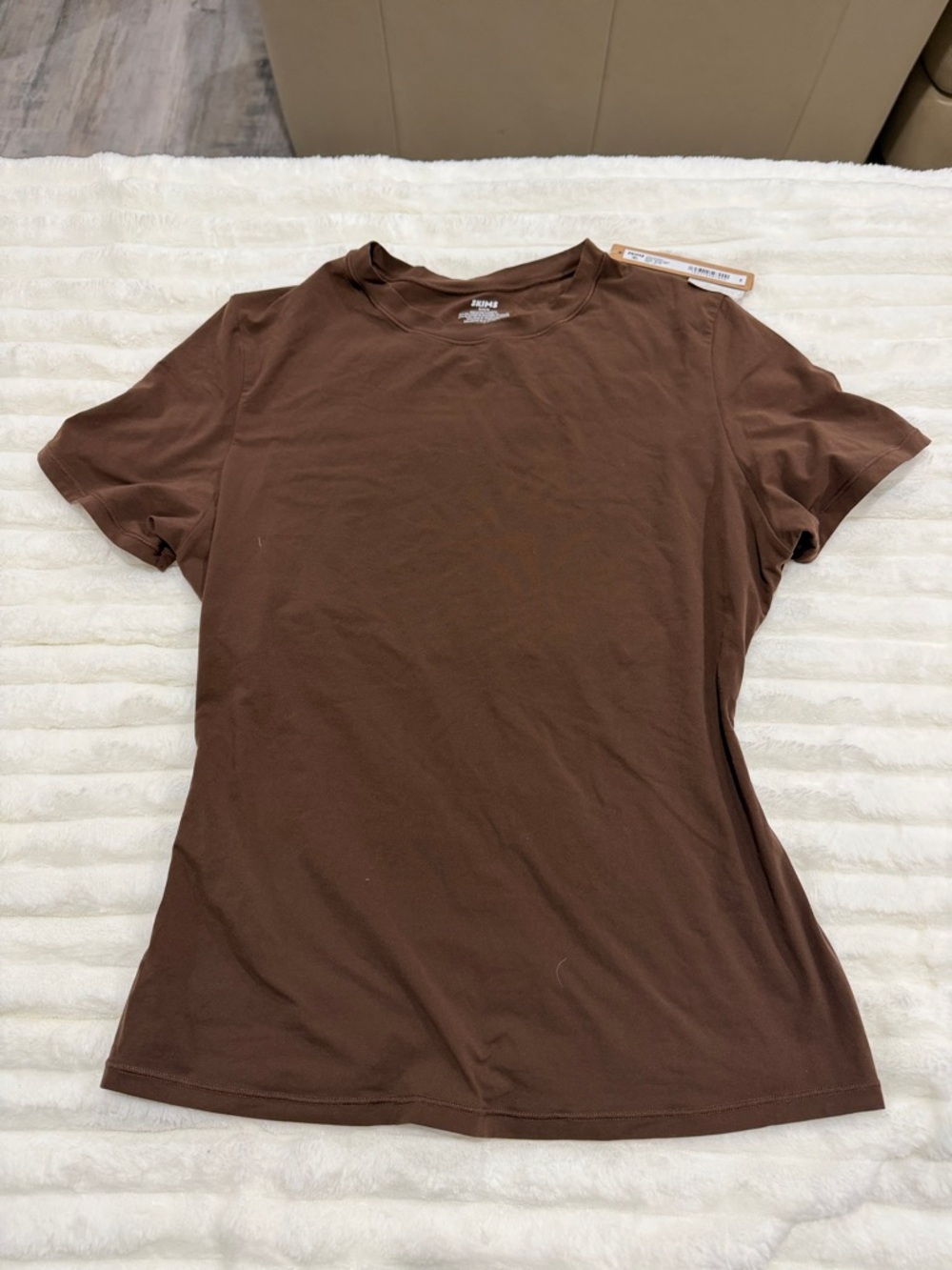 skims fits everybody short sleeve tshirt cocoa med